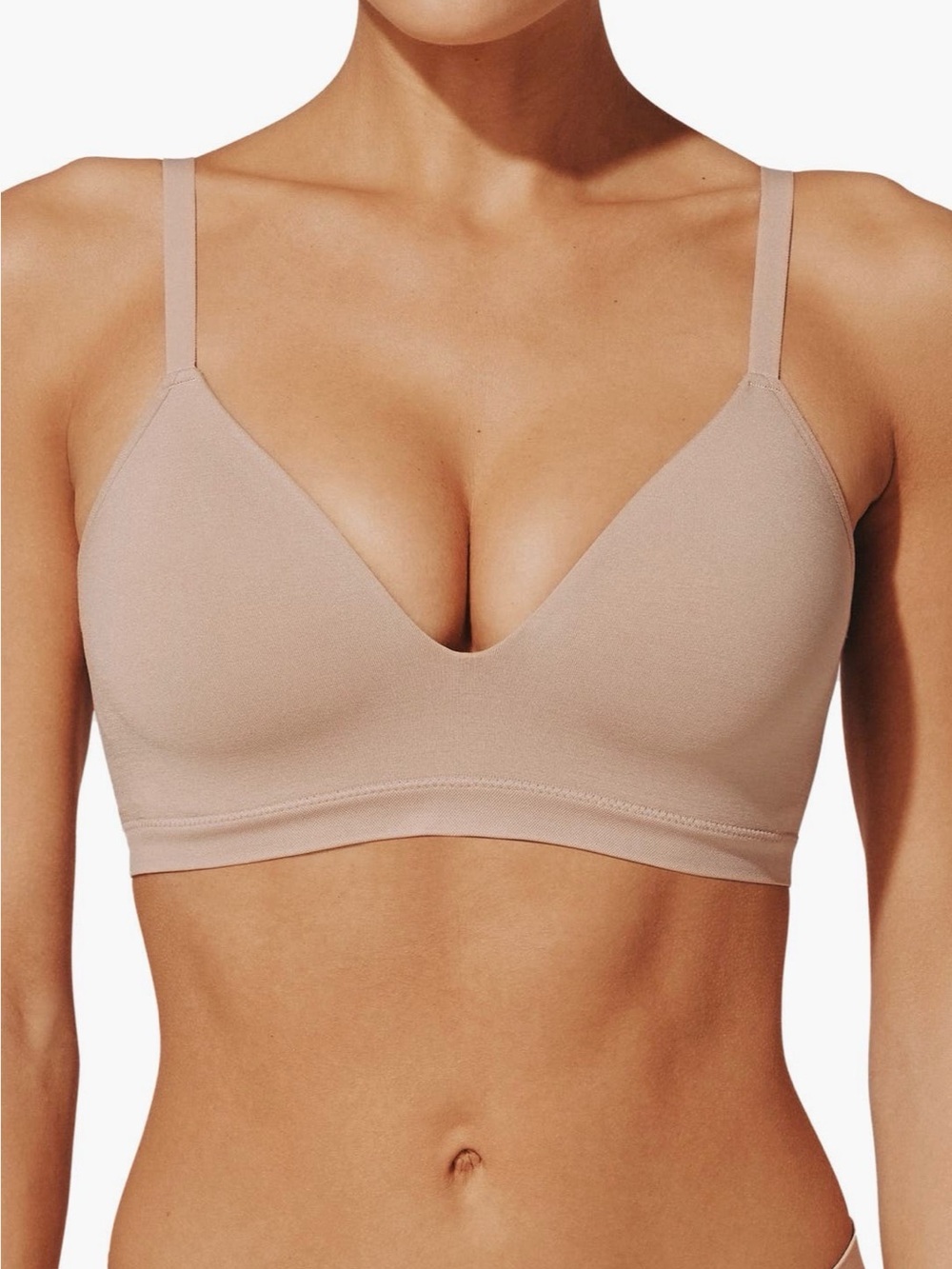 ThirdLove Tan Wireless Triangle Bralette